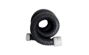 Flexible connecting hose for automatic dustpans