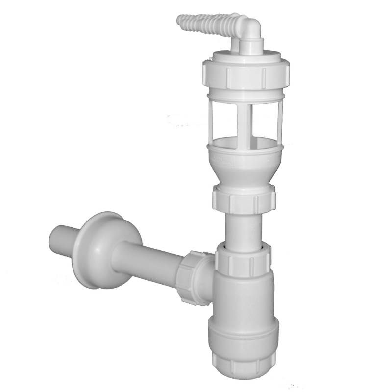 Wastewater siphon for softeners